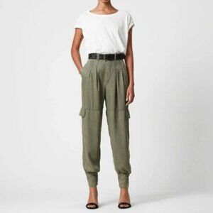 ALLSAINTS Paxton Women's Trousers in Olive Green size 6
